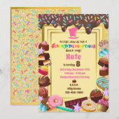 Candy thema, chocolade, eten, donuts, regenboog kaart (Voorkant / Achterkant)