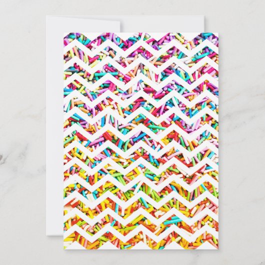 Candy Thème 1er anniversaire fête Invitation (Dos)