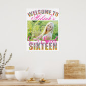 Candy Theme Sweet sixteen Anniversaire AFFICHE DE (Cuisine)