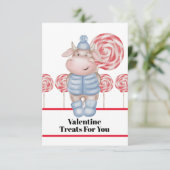 Candy Traite Juste Pour Vous Carte Valentine (Debout devant)