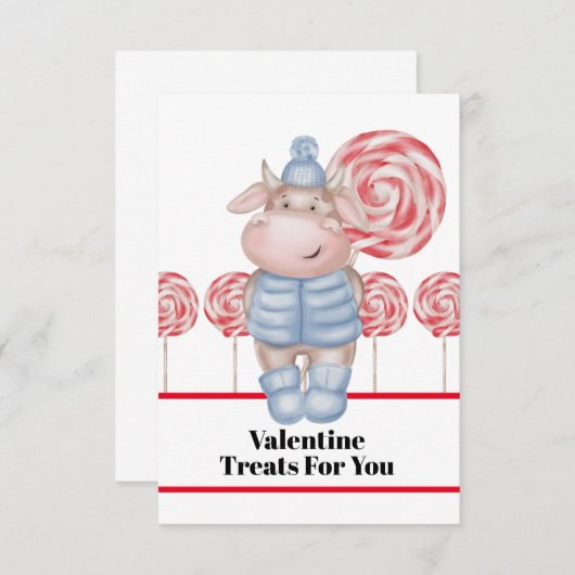 Candy Traite Juste Pour Vous Carte Valentine (Devant / Derrière)