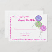 Candy Treasures Message Texte Carte de réponse (Devant / Derrière)