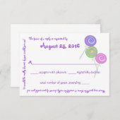 Candy Treasures Message Texte Carte de réponse (Devant / Derrière)