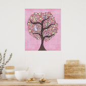 Candy Tree Rose Nursery Kids Room Poster mural (Cuisine)