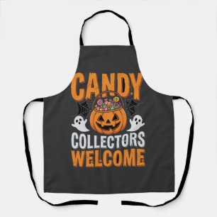 Candy Verzamelaars Welkom Halloween Pompoen Schort
