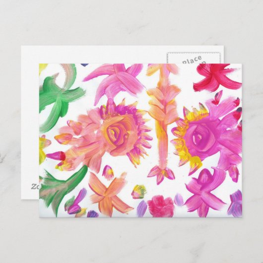 Candy Waters Autisme Artiste Carte postale (Devant / Derrière)