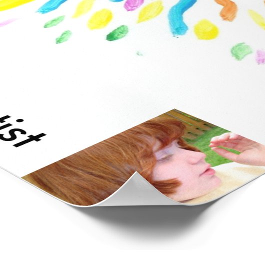 Candy Waters Autisme Artiste Peinture Poster (Coin)