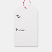 Candycane en Holly Cadeaulabel (Achterkant)