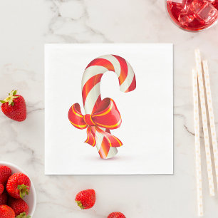 Candycane Paper Napkins Servet