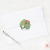 CandyCane Snowman Sticker (Envelop)