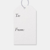 Candycane Stripe met Gold Bow Cadeaulabel (Achterkant)