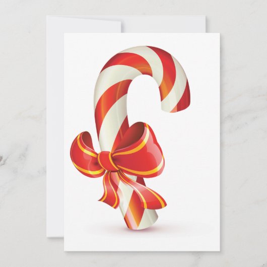 Candycane-uitnodigingen Kaart (Voorkant)
