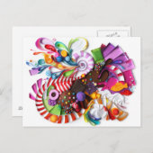 CandyCrush geïnspireerd briefkaart (Voorkant / Achterkant)