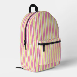 Candyfloss gestreepte patroon bedrukte rugzak