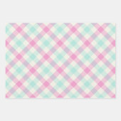 Candyfloss Gingham Inpakpapier Vel (Voorkant)