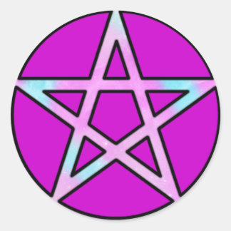 Candygram Pastel Pentagram Ronde Sticker
