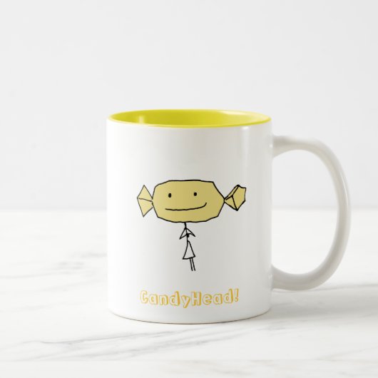 CandyHead i aiment le jaune de tasse d'u (Droit)