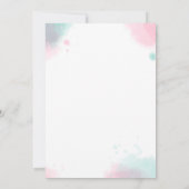 Candyland Bat Mitzvah Uitnodiging (Achterkant)