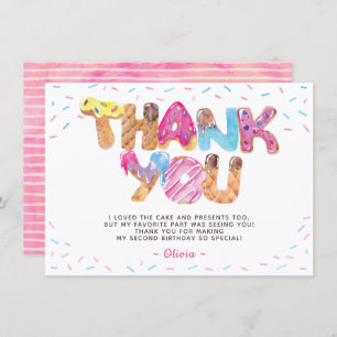 Candyland Birthday Hartelijk dank Kaart