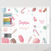 Candyland Chips Bag Wrapper Party Favor Bag Flyer (Voorkant)