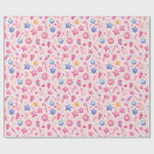 "Candyland Christmas Stars Pattern" Cadeaupapier (Vlak)