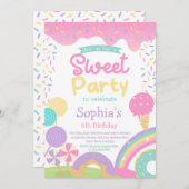 Candyland en ijs volledig aanpasbaar kaart (Voorkant / Achterkant)