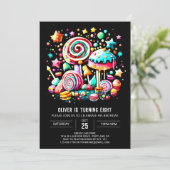 Candyland Fiesta Verjaardag Kaart (Staand voorkant)