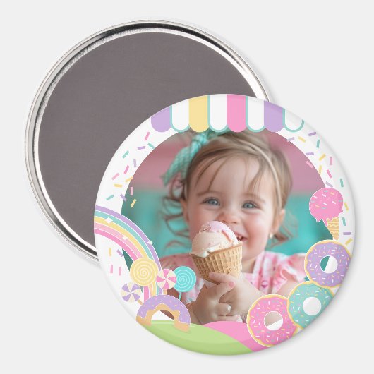 Candyland Ice Cream Keepsake Magnet (Recto/Verso)