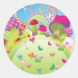 Candyland Magic Ronde Sticker