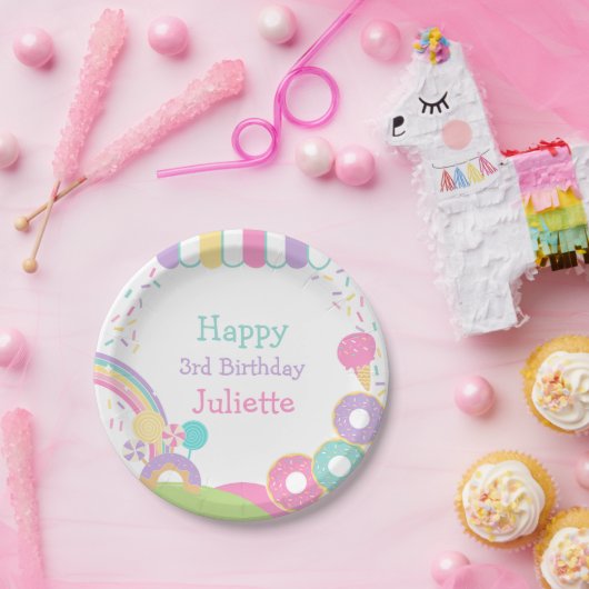 Candyland Papieren Bordje (Feest)