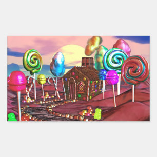 Candyland Rechthoekige Sticker