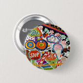 Candyland Ronde Button 5,7 Cm (Voorkant /achterkant)