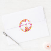 Candyland Roze & Gele Lollipop Party Stickers (Envelop)