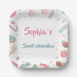 Candyland Snoep Land Party Papieren Bordje