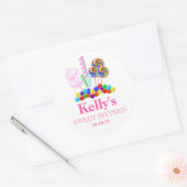 Candyland snoep thema Sweet 16 Favor Labels (Envelop)