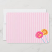 Candyland Sweet Shoppe Invitations d'anniversaire (Dos)