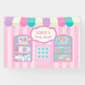 Candyland Verjaardagsdecoraties Snoep Shop Spandoek (Horizontaal)