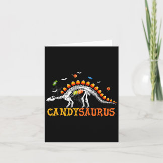 Candysaurus Candy Corn Dinosaurus Skelet Gelukkig Kaart