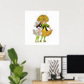 Candytuft en Marigold Poster (Thuiskantoor)