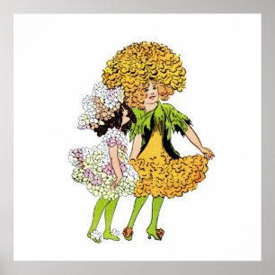 Candytuft en Marigold Poster