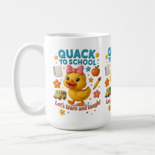 Cane à l'école – Mug drôle de canard pour la rentr