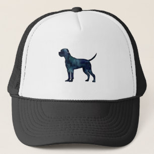 Cane Corso Black Waterverf Dog Silhouette Trucker Pet