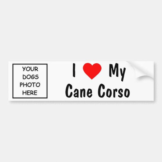 Cane Corso Bumpersticker (Voorkant)
