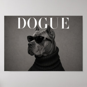 Cane Corso Chic Fashion Honden Kunstprint Poster