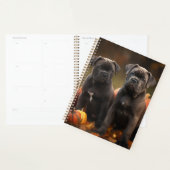 Cane Corso Chiot Automne Citrouille de plaisir (Devant avec enveloppe)