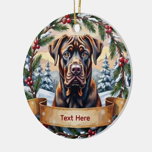 Cane Corso Christmas Ornament (Links)