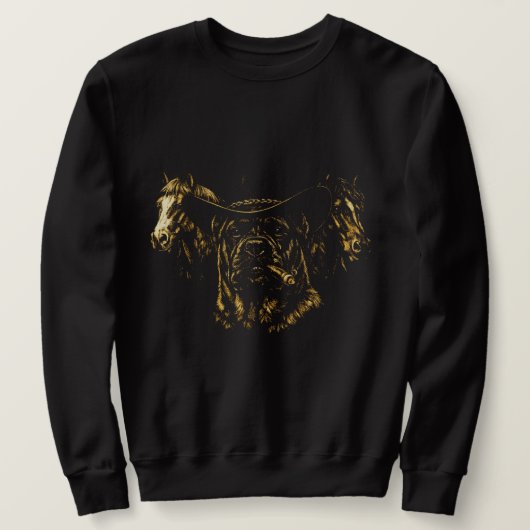 Cane Corso Cowboy Western Honden Grafisch Trui (Design voorkant)