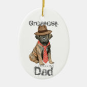 Cane Corso Dad Ceramic Ornament (Voorkant)