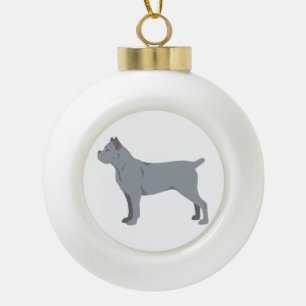 Cane Corso, décoration de Noël en forme de mastiff