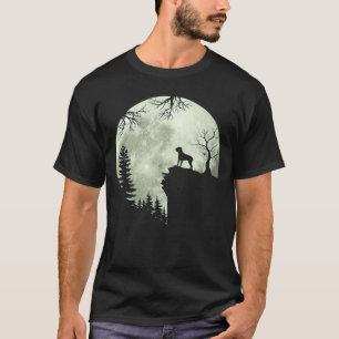 Cane Corso Dog and Moon Howl In Forest Dog Party T-shirt